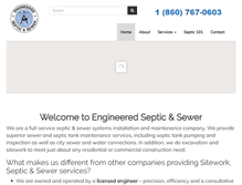Tablet Screenshot of engineeredsepticsewer.com